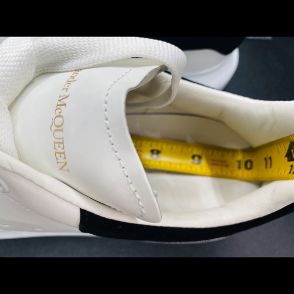 Alexander McQueen Women’s Oversized Leather/Suede Sneakers Size 10 NWB AUTHENTIC - Picture 9 of 9